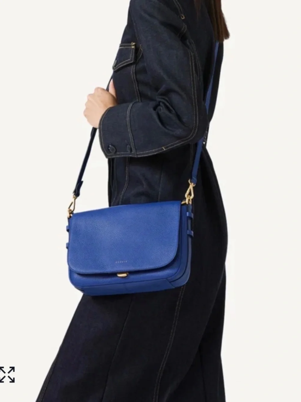 Radley Grafton Street Small Flapover Cross Body Bag in Yves Blue